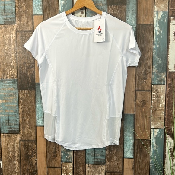 Liberty Pro Tops - Liberty Pro white mesh sides performance shirt